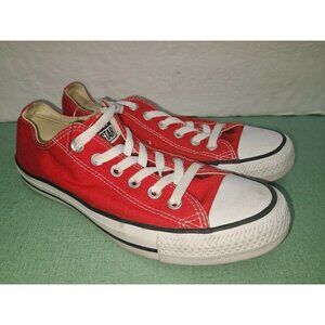 Converse ALL STAR LO Mens 6 Red/White M9696 Casual Sneaker Shoes